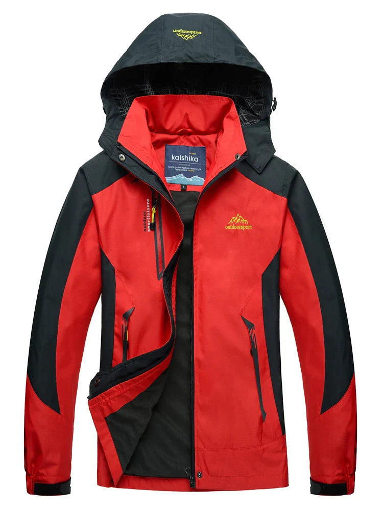 Veste imperméable femme – Coupe décontractée – Capuche réglable – Fermeture zippée