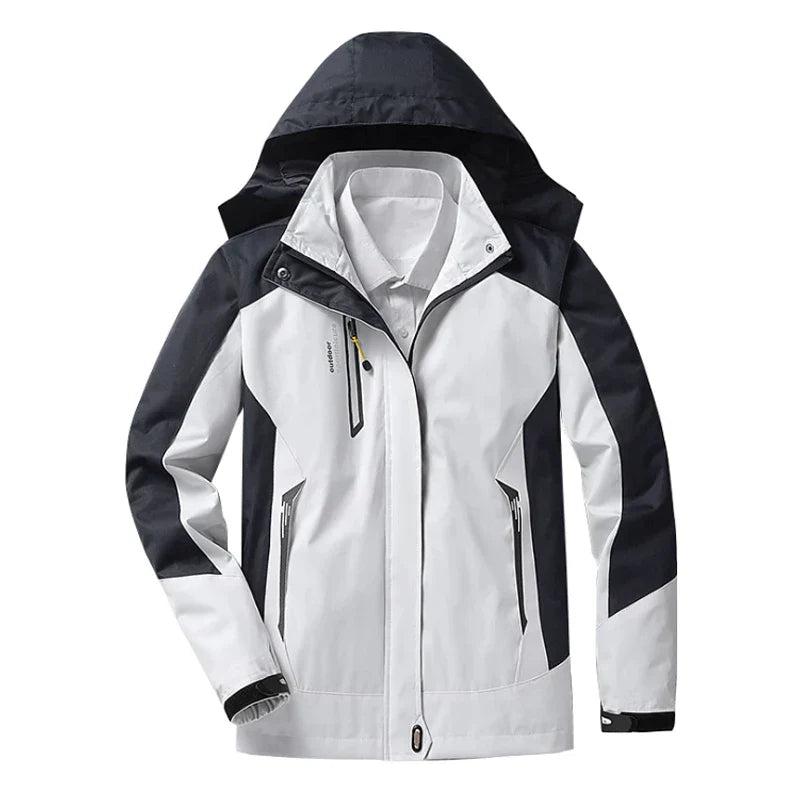 Veste imperméable femme – Coupe décontractée – Capuche réglable – Fermeture zippée