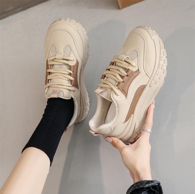 Sneakers confortables pour femmes - Tenissese à semelle épaisse