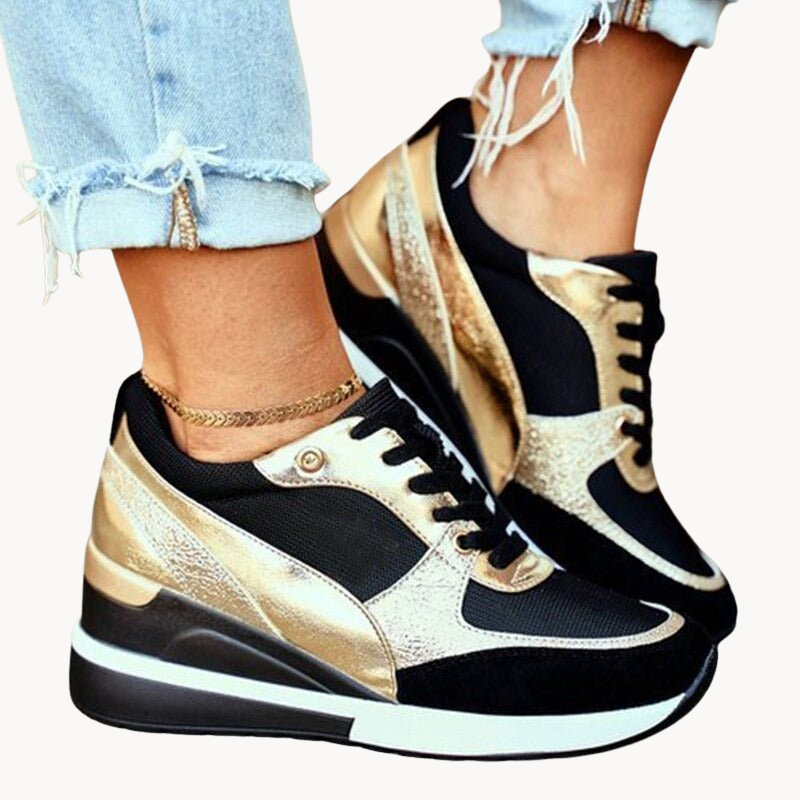 Baskets Femme - Design Sport Chic - Respirantes avec Semelle Confort - Fermeture Lacets