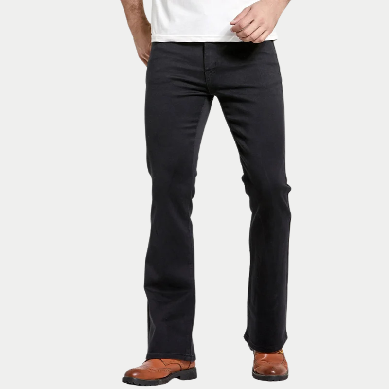 Jean Bootcut Homme - Coupe Confortable - Denim Stretch - Style Classique