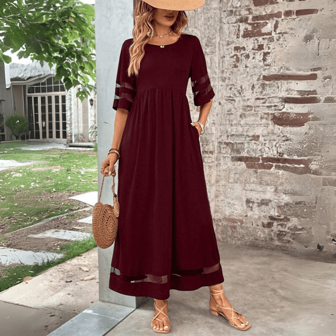 Robe maxi élégante et fluide pour femmes - Style chic et confortable