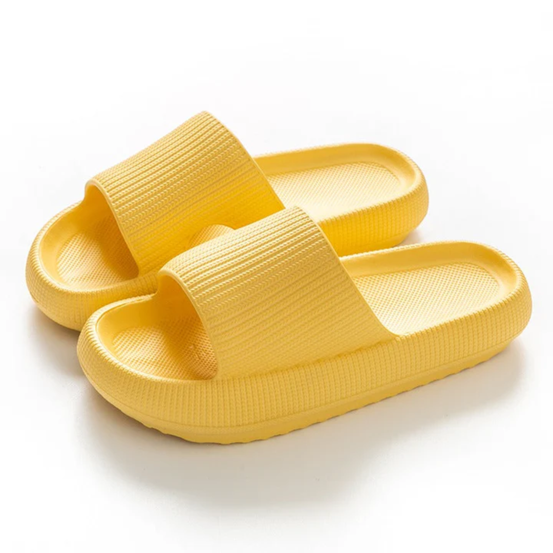 Chaussons femme – Bout ouvert – Semelle épaisse confort – Enfilage facile