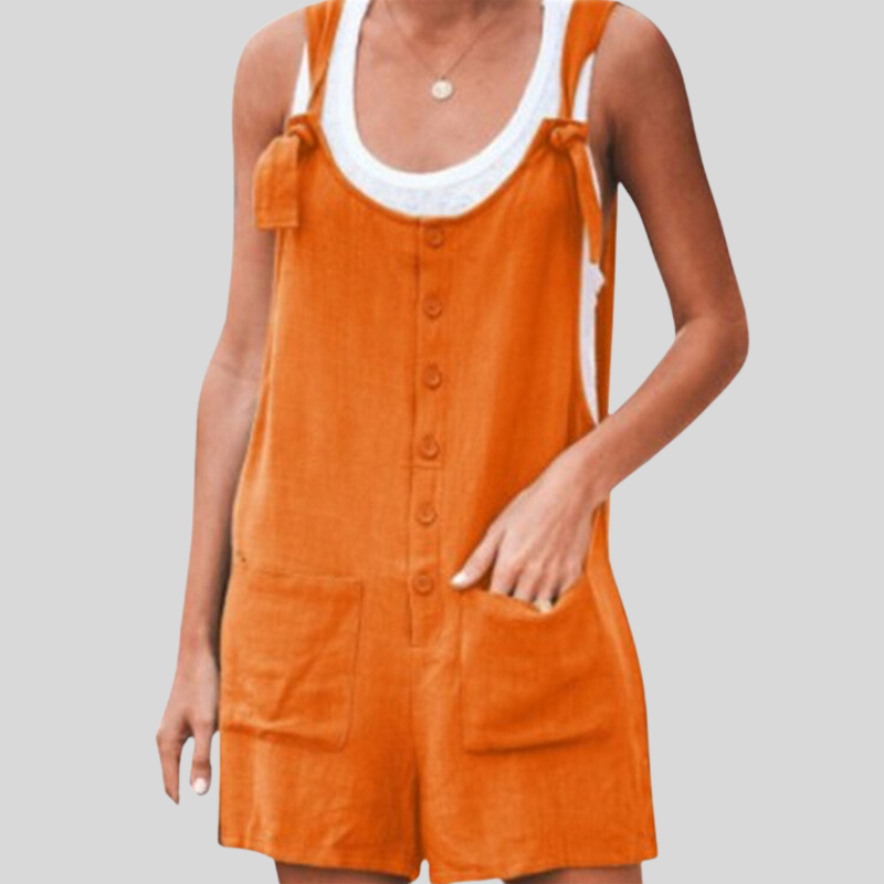 Nicola - Combinaison mode sans manches en coton