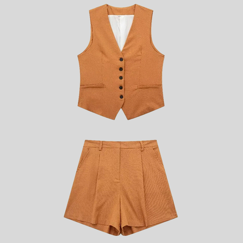 Thea - Ensemble d'été décontracté en coton doux