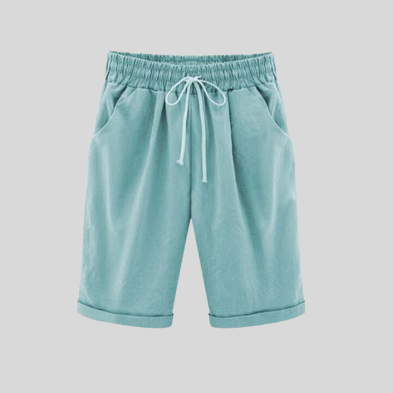 Laura - Short confortable en coton avec cordon de serrage à la taille