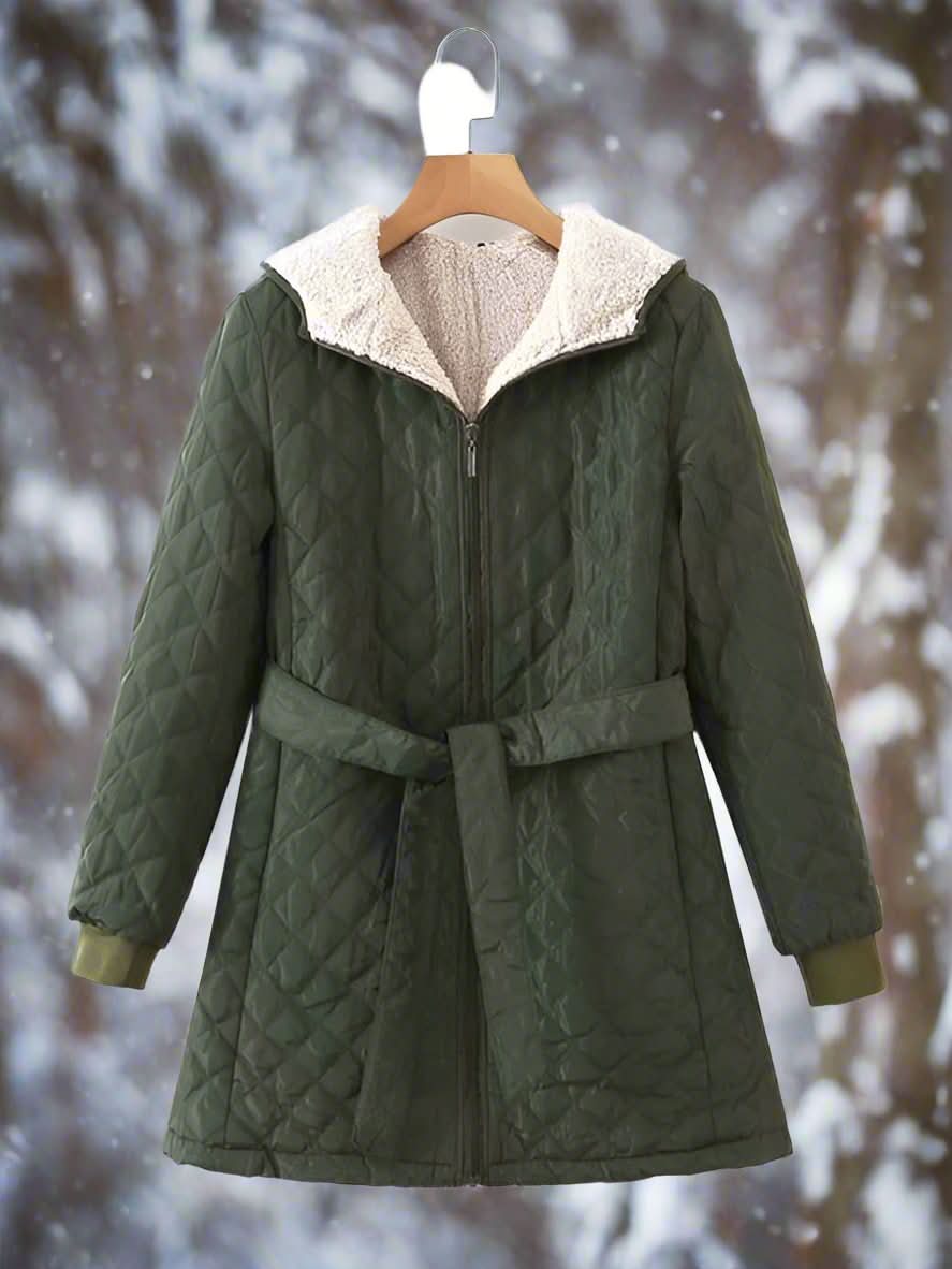 Veste à Capuche Matelassée Élégante et Confortable pour Femmes