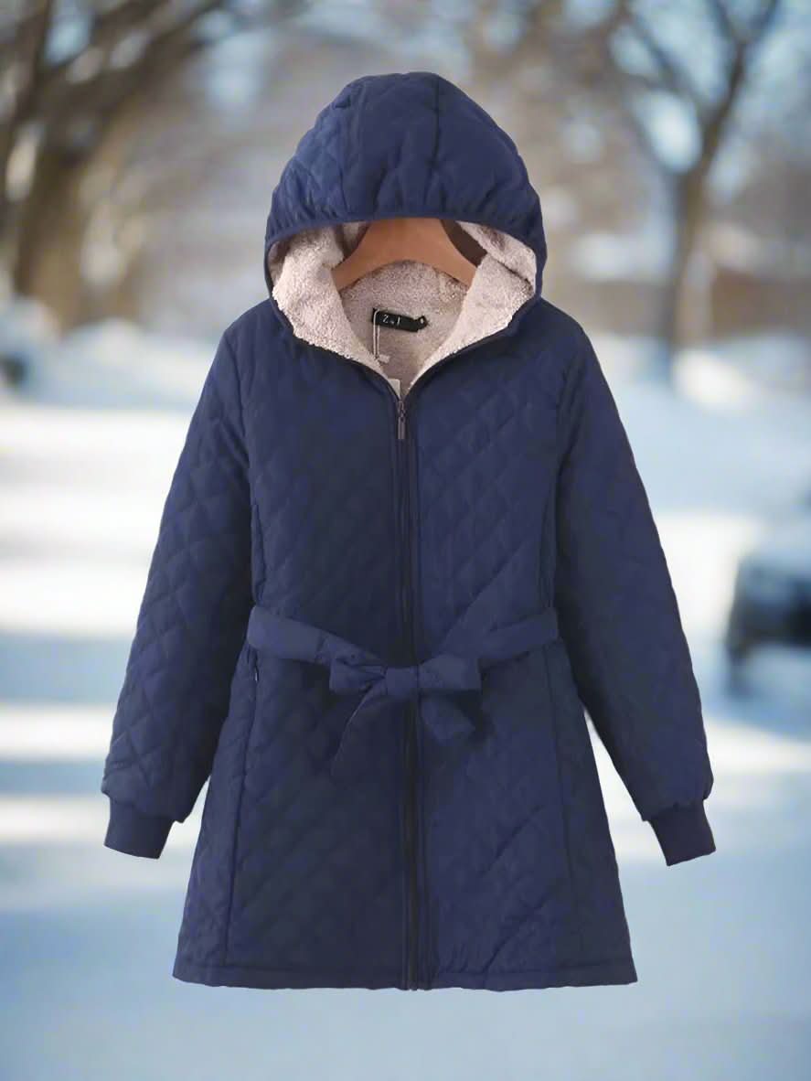 Veste à Capuche Matelassée Élégante et Confortable pour Femmes