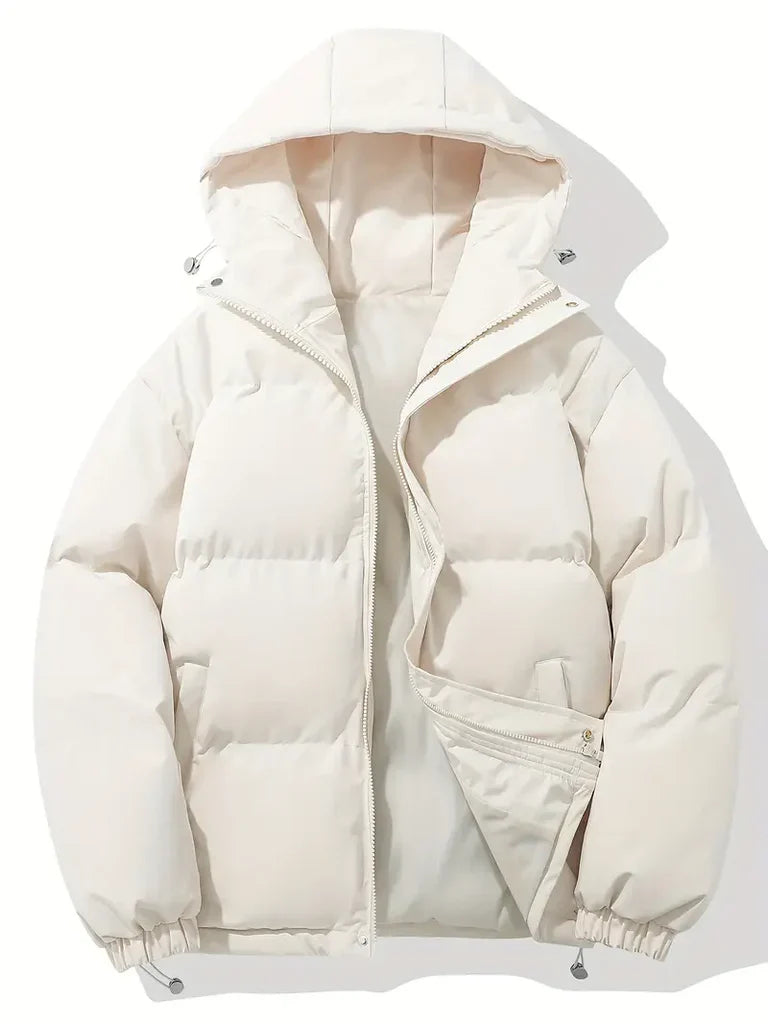 Veste à capuche femme – Coupe oversize – Matelassée chaude – Antivent casual