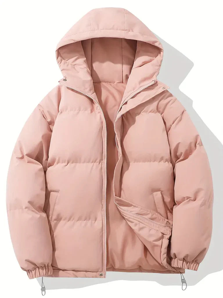 Veste à capuche femme – Coupe oversize – Matelassée chaude – Antivent casual