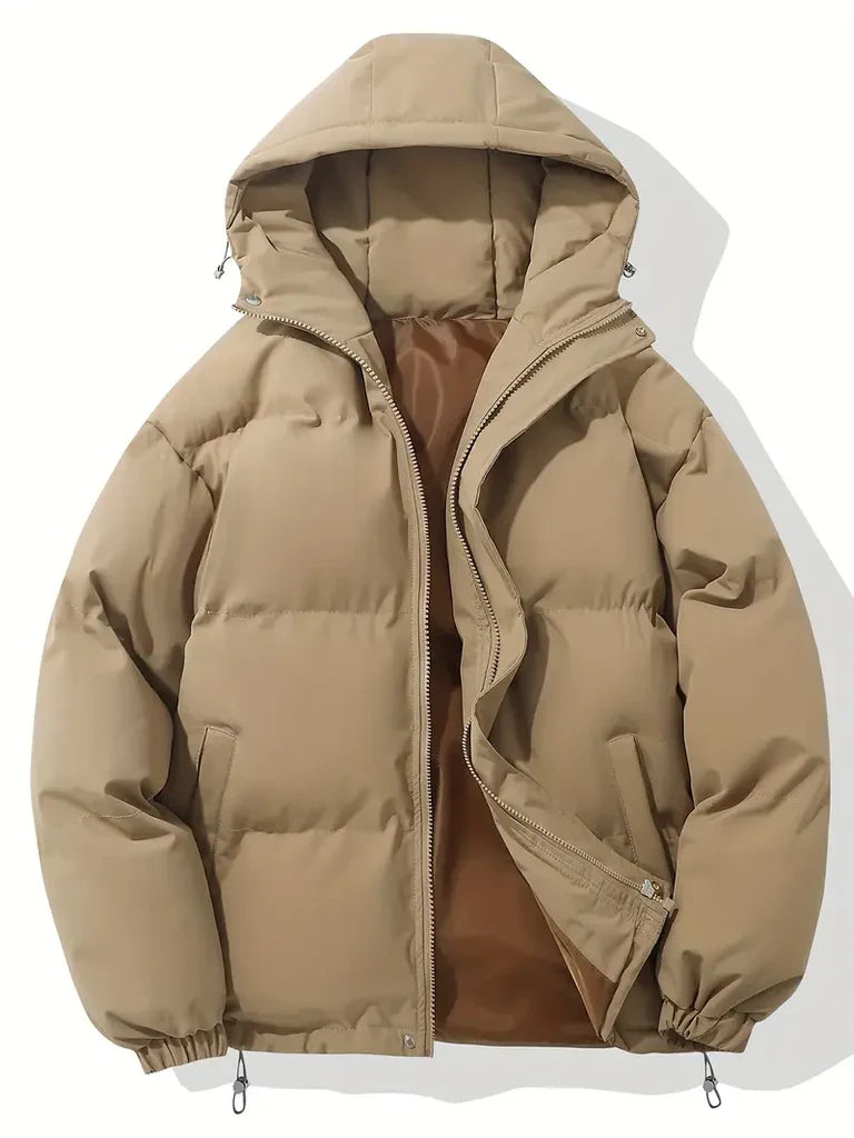 Veste à capuche femme – Coupe oversize – Matelassée chaude – Antivent casual