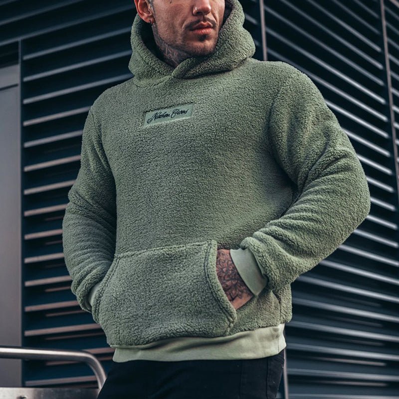 Sweat à capuche homme – Coupe décontractée – Molleton doux – Poche kangourou