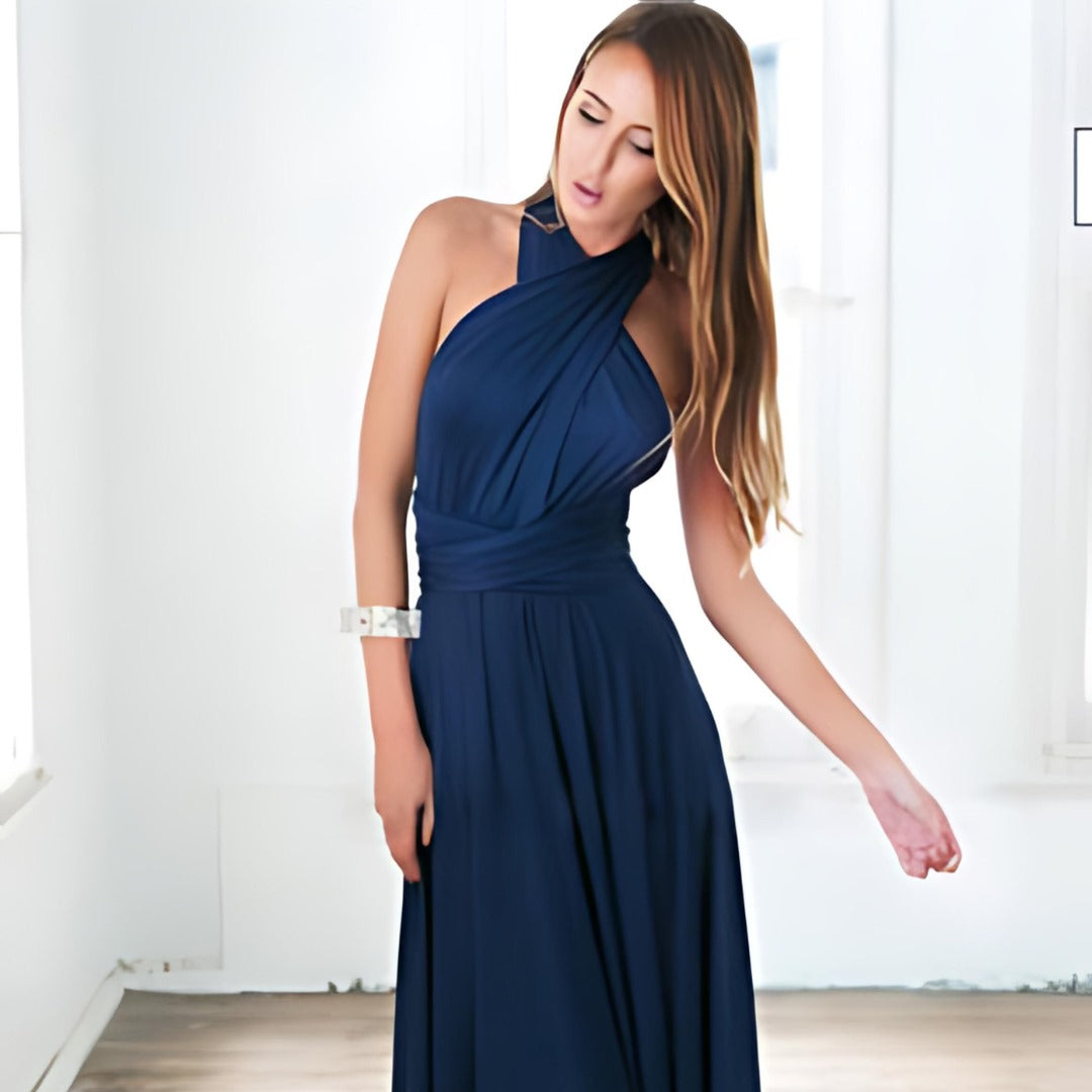 Robe Longue Femme - Sans Bretelles - Décolleté Cœur - Coupe Évasée Élégante