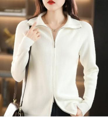 Chic, Confortable, Polyvalent Pull à Fermeture Éclair pour Femmes