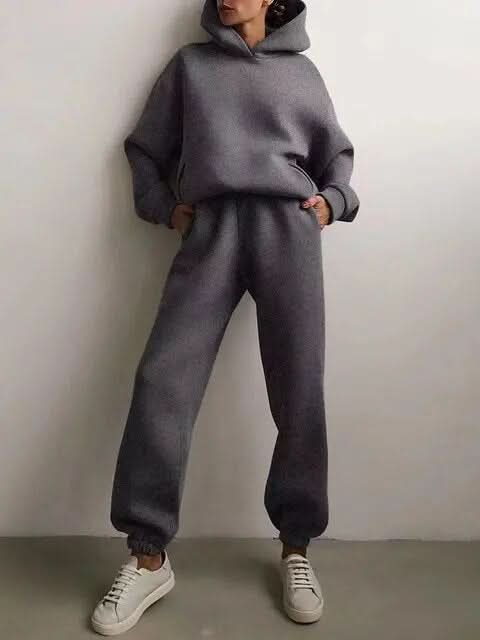 Ensemble Femme - Survêtement Deux Pièces - Sweatshirt Oversize et Pantalon Confortable