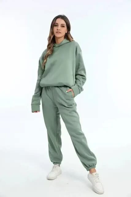 Ensemble Femme - Survêtement Deux Pièces - Sweatshirt Oversize et Pantalon Confortable