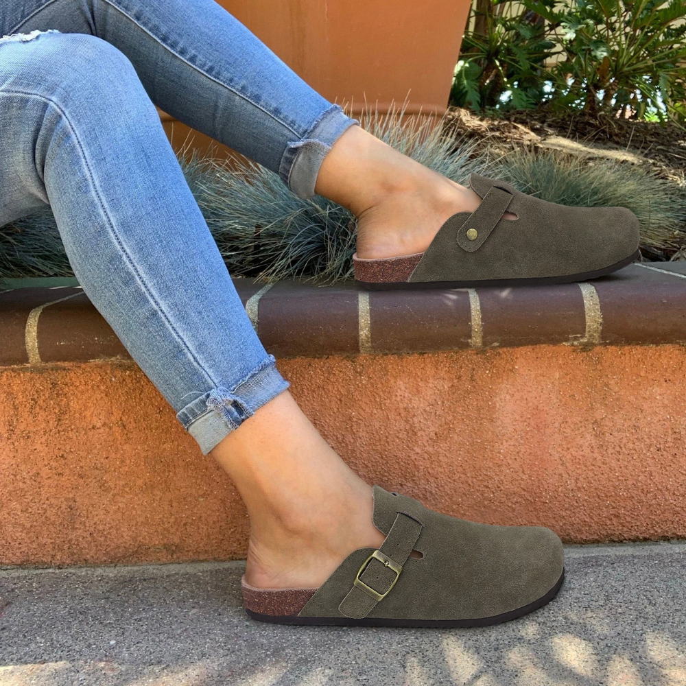 Sandales orthopédiques femme – Bout fermé – Semelle coussinée – Sangle réglable