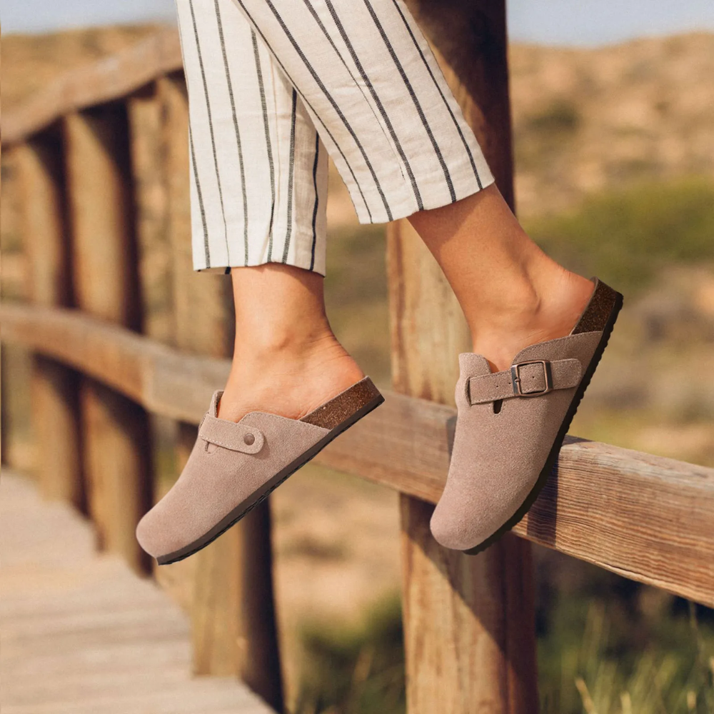 Sandales orthopédiques femme – Bout fermé – Semelle coussinée – Sangle réglable