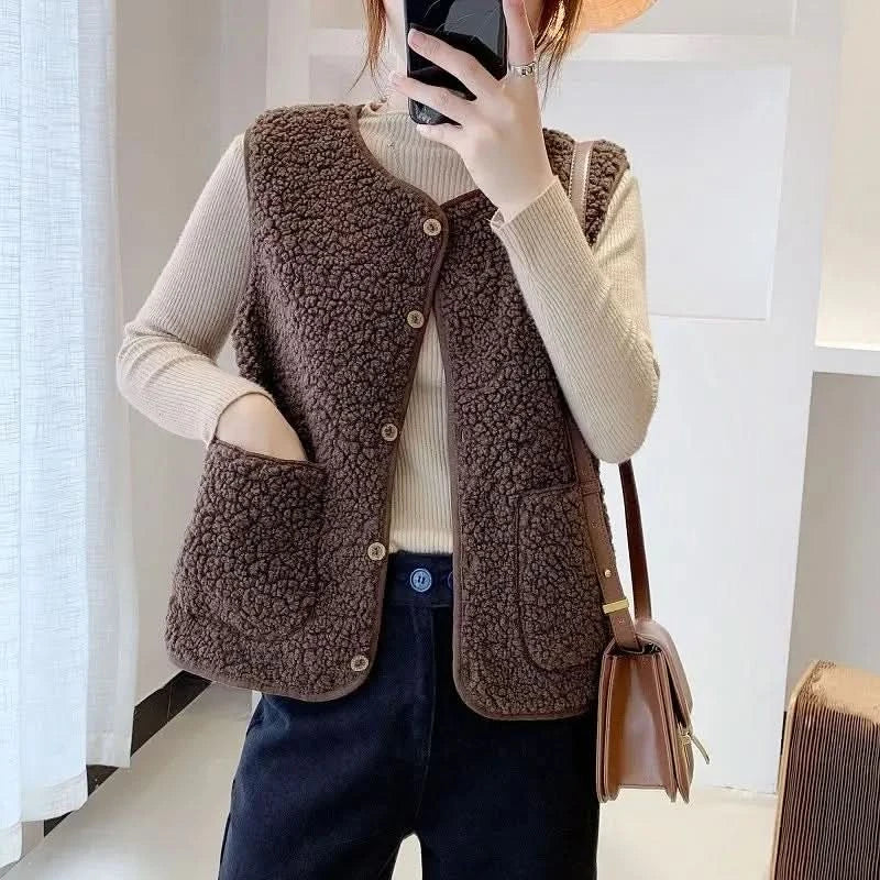 Manteau pull en tricot à capuche doux et chic pour femme