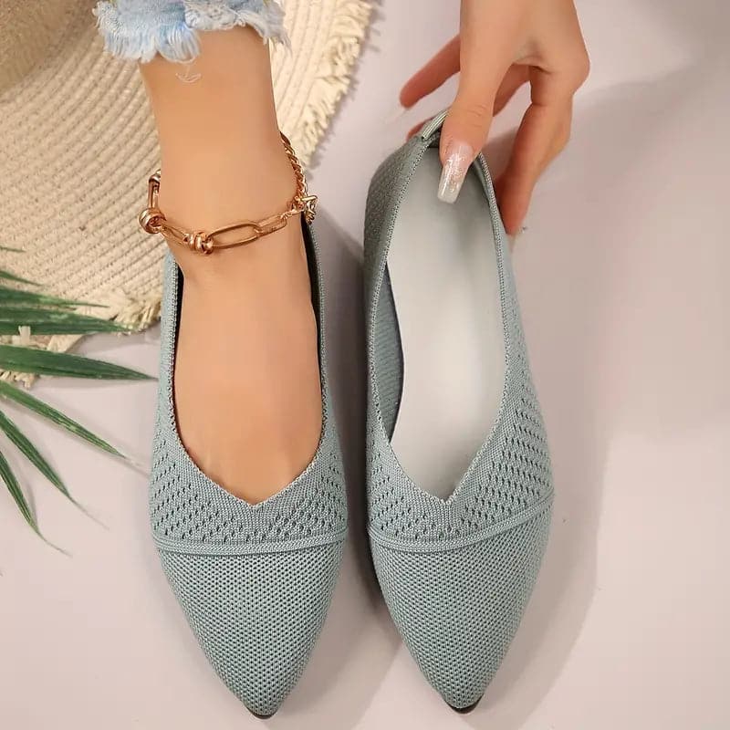 Chaussures Plates Femme - Bout Pointu Élégant - Tissu Respirant - Confort Quotidien