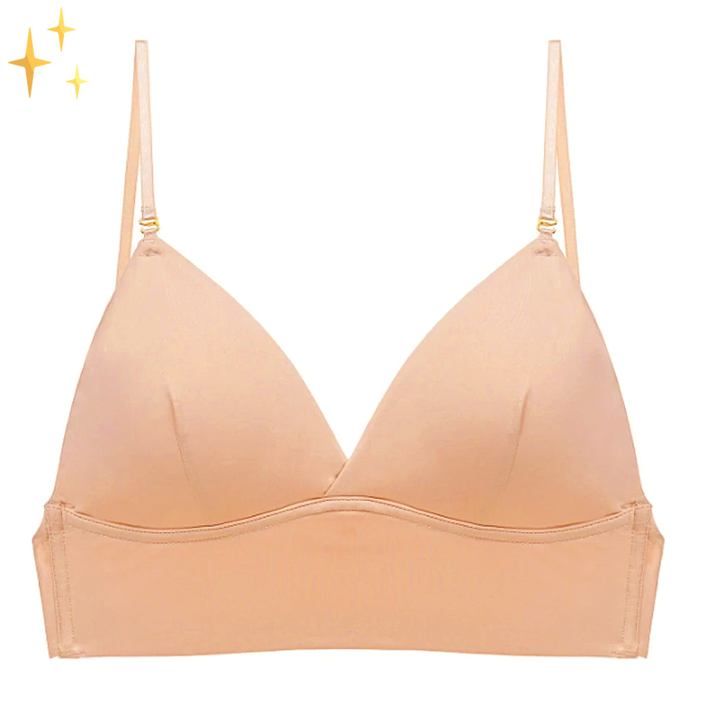 Soutien-gorge femme dos nu – Bonnets sans couture – Bretelles réglables – Tissu respirant