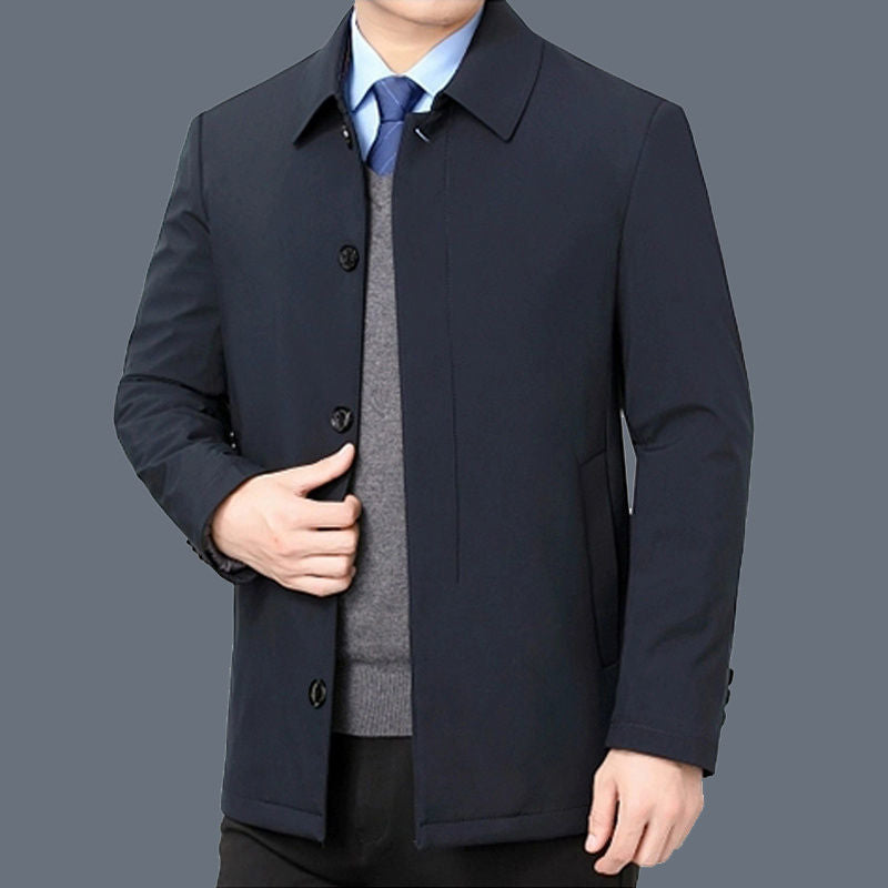 Veste boutonnée classique pour homme - Tenue décontractée élégante