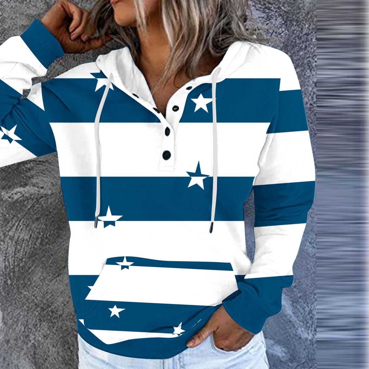 Fleur - Sweat à capuche chaud et à la mode