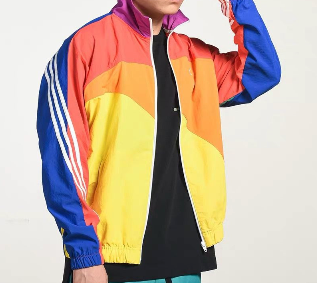 Veste coupe-vent homme – Coupe ample – Déperlante – Style sport rétro – Léger