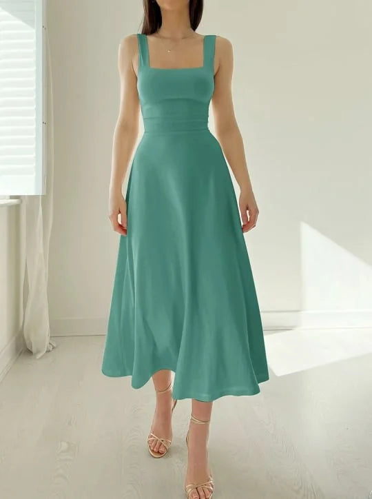 Robe à larges bretelles en coton - Confortable, élégante et respirante