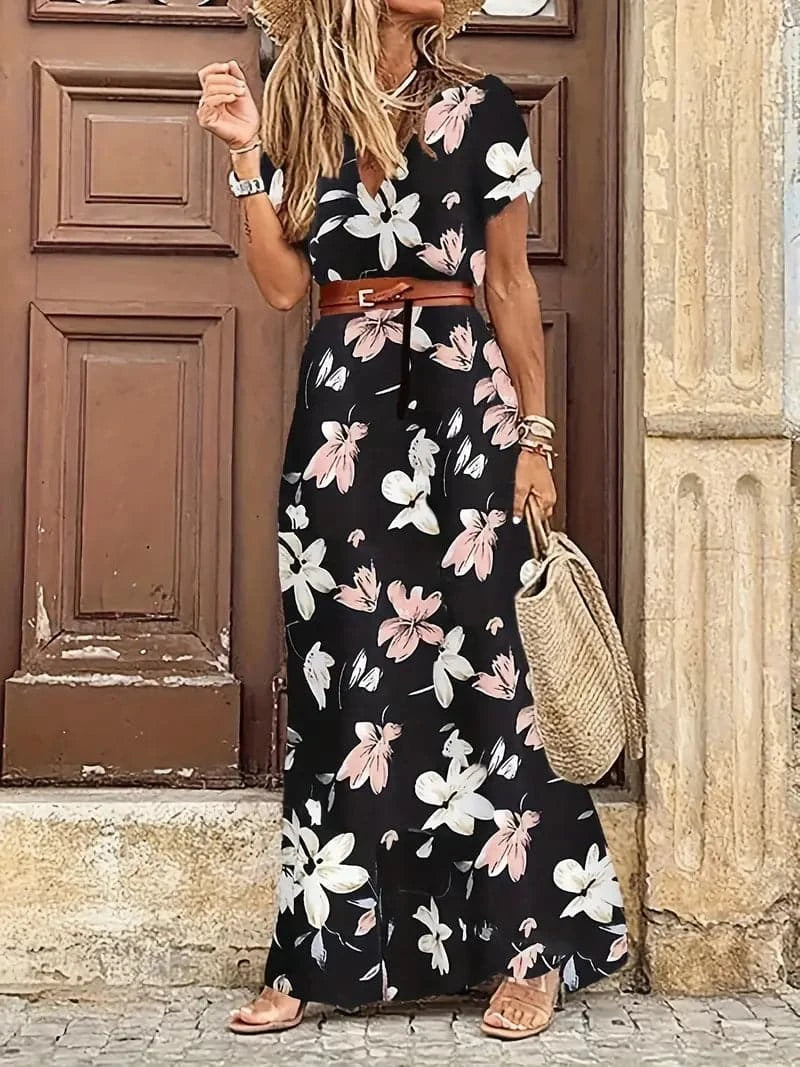 Marta - Magnifique robe aux motifs de créateurs