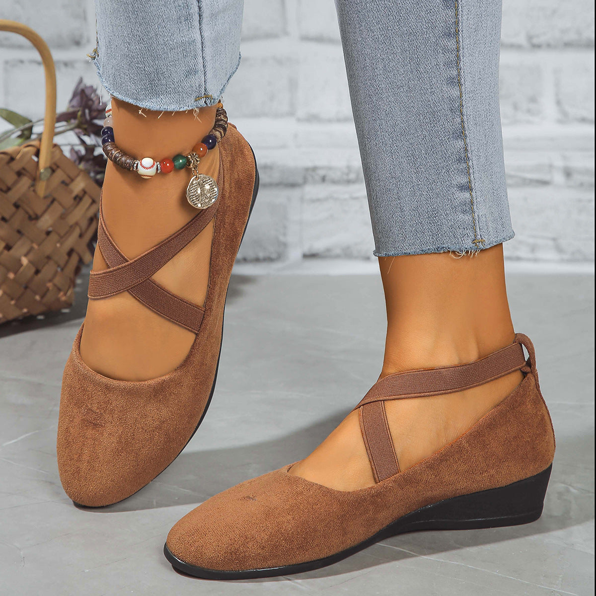 Ballerines femme - Bout pointu - Brides élastiques - Confort chic et tendance