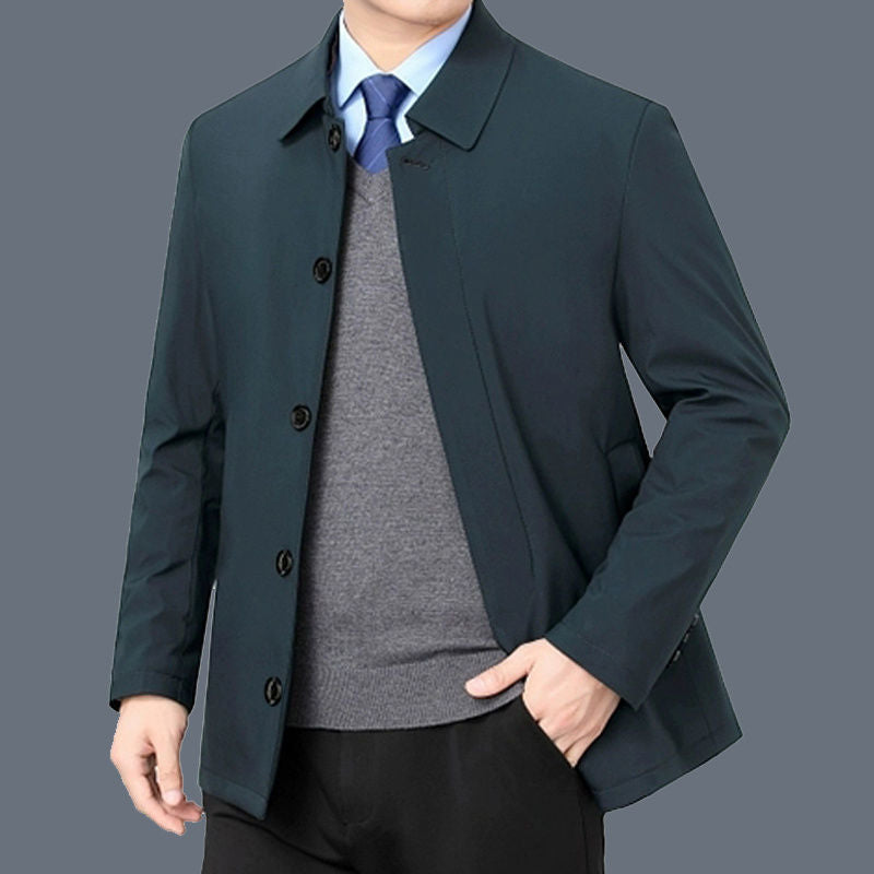 Veste boutonnée classique pour homme - Tenue décontractée élégante