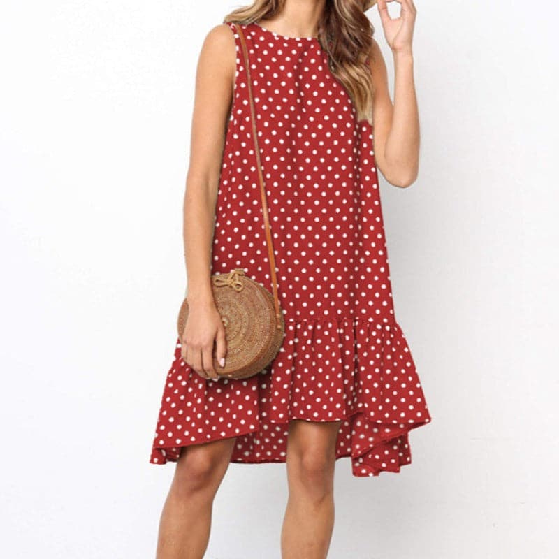 Ladina - Robe d'été élégante avec motif à pois
