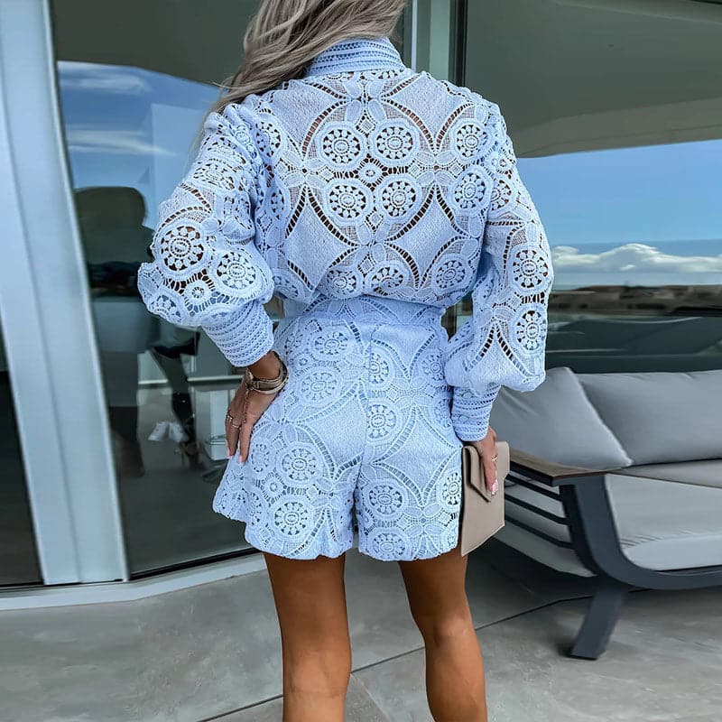 Johanna - Robe élégante en dentelle avec taille élastiquée