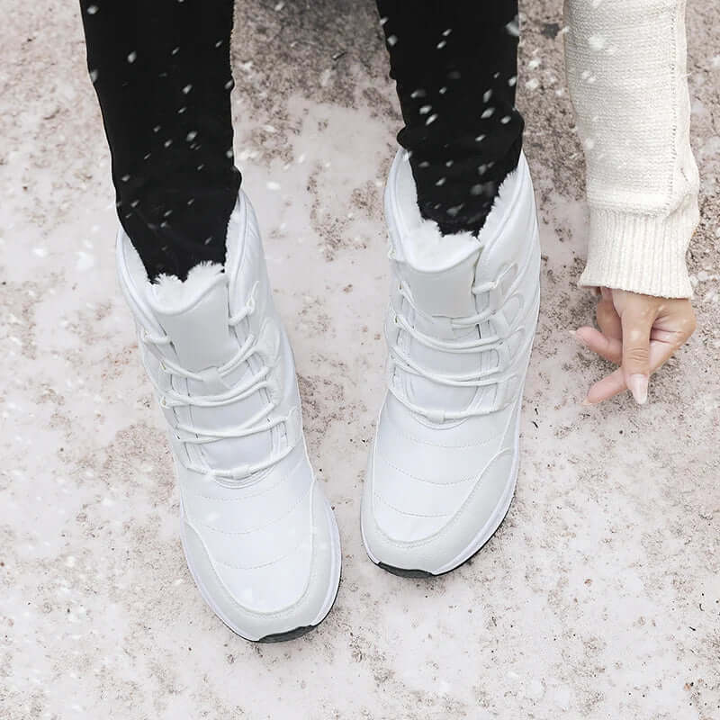 Bottes de combat femme – Mi-mollet – Doublure chaude – Imperméables – Semelle crantée