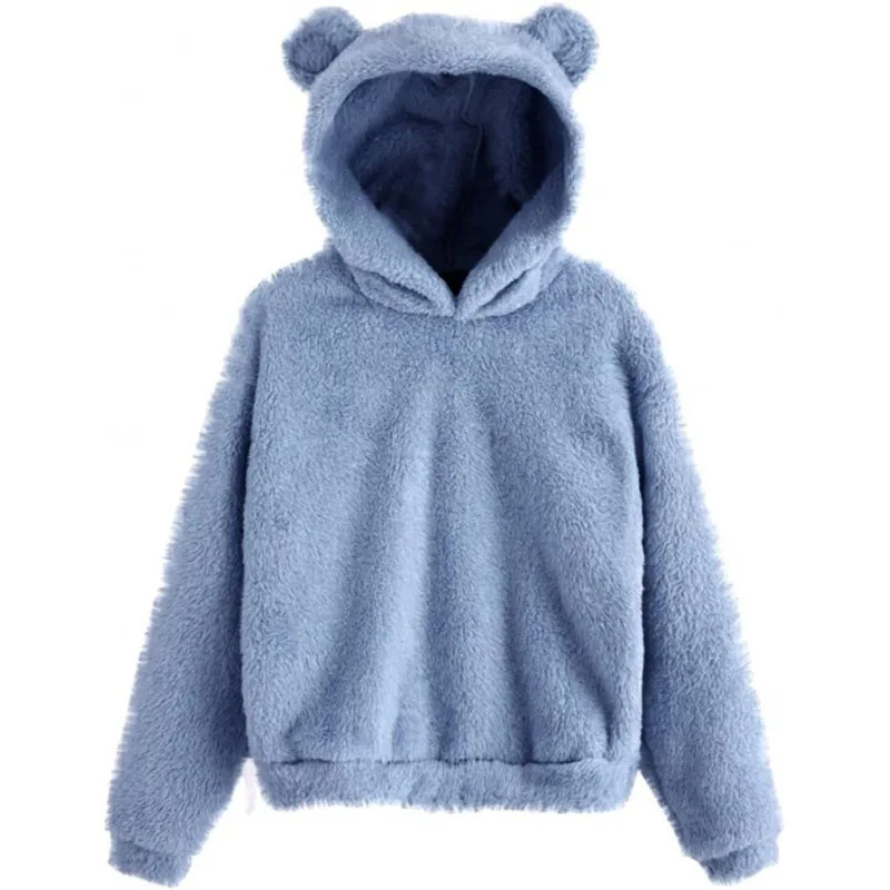 Sweat à capuche femme – Fleece doux – Coupe ample – Capuche oreilles fantaisie