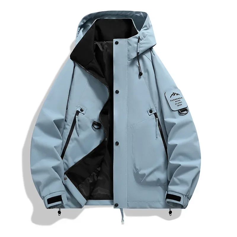 Homme Veste - Tissu Tissé - Coupe Décontractée - Capuche Ajustable - Manches Longues