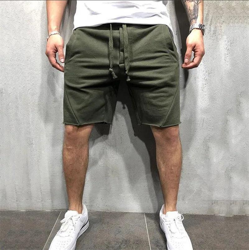 Short homme - Coton Respirant - Coupe Confortable - Taille Élastique avec Cordon - Poches Pratiques