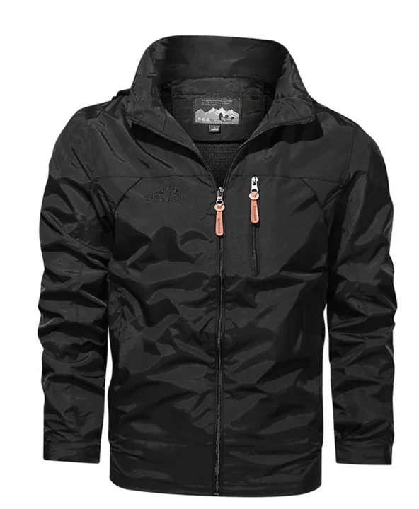 Veste homme outdoor – Coupe régulière – Imperméable respirante – Fermeture zippée