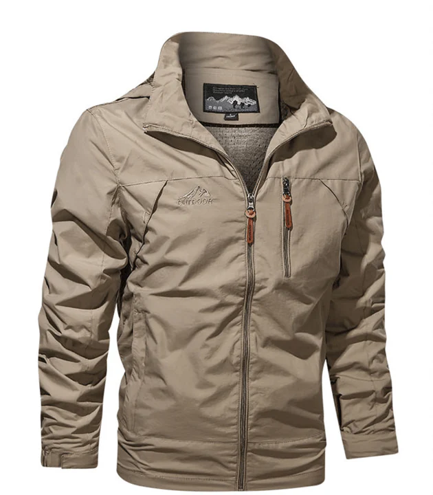 Veste homme outdoor – Coupe régulière – Imperméable respirante – Fermeture zippée