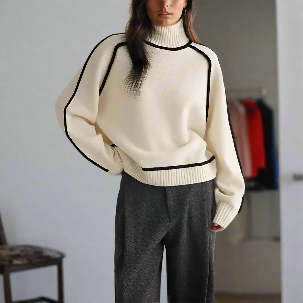 Pull à Col Roulé Cozy Luxe, Élégant, Doux et Chic pour Femmes