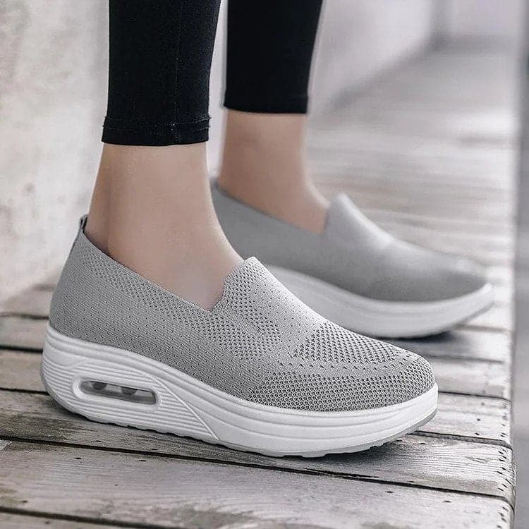 Chaussures Slip-on Femme - Respirantes - Semelle Amortissante - Confort Quotidien