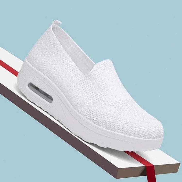 Chaussures Slip-on Femme - Respirantes - Semelle Amortissante - Confort Quotidien