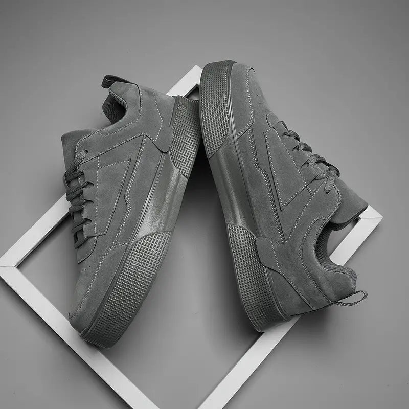 Sneakers Homme - Design Moderne - Basse en Toile ou Daim - Semelle Épaisse Antidérapante - Lacets Ajustables