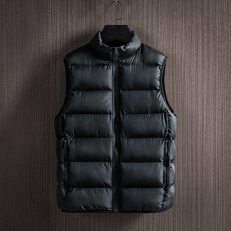 Gilet matelassé homme – Coupe régulière – Col montant – Poches zippées sécurisées