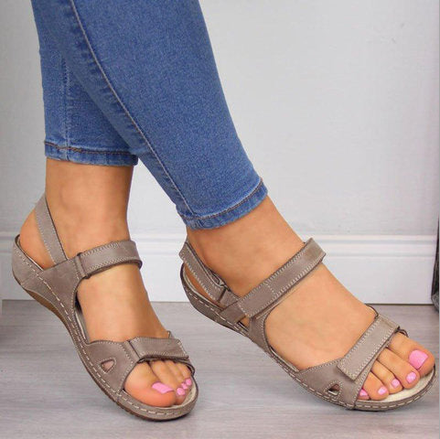 Sandales Femme – Confort Orthopédique – Semelle Souple – Brides Réglables
