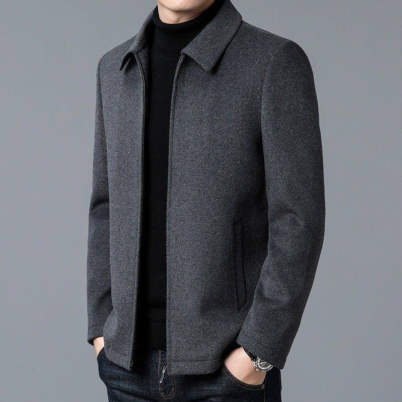 Veste homme – Coupe ajustée – Longueur hanches – Design minimaliste – Fermeture zippée