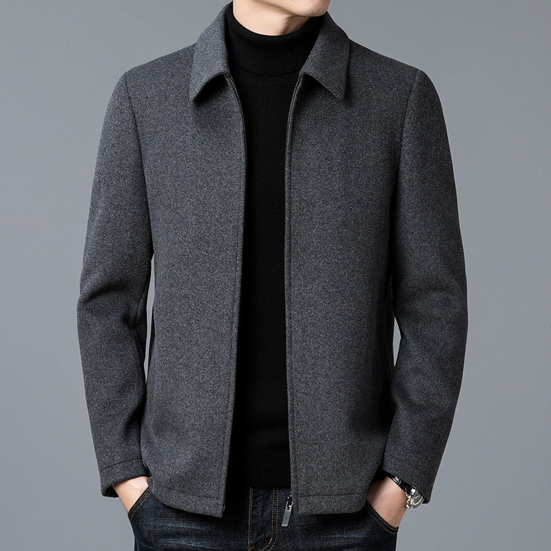 Veste homme – Coupe ajustée – Longueur hanches – Design minimaliste – Fermeture zippée