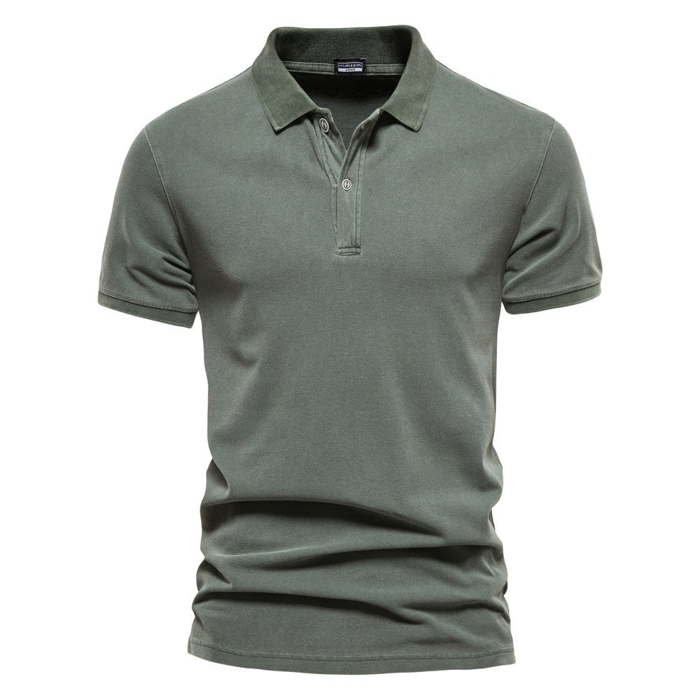 Polo homme – Coupe standard – Maille douce – Manches courtes – Style décontracté