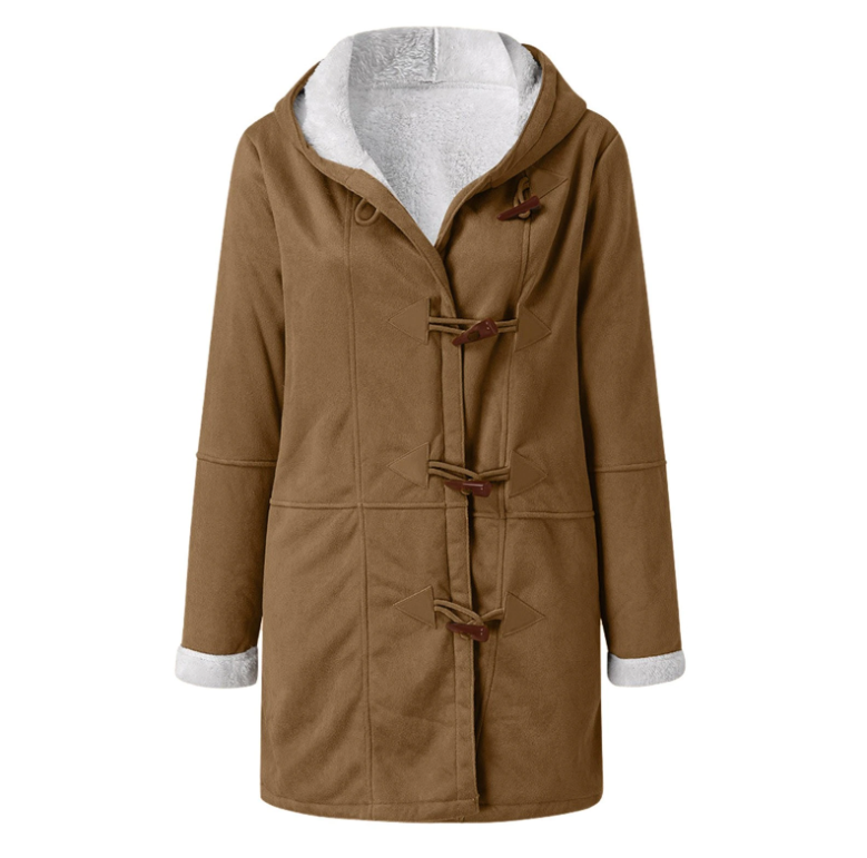 Manteau à capuche imperméable et chaud élégant pour femme